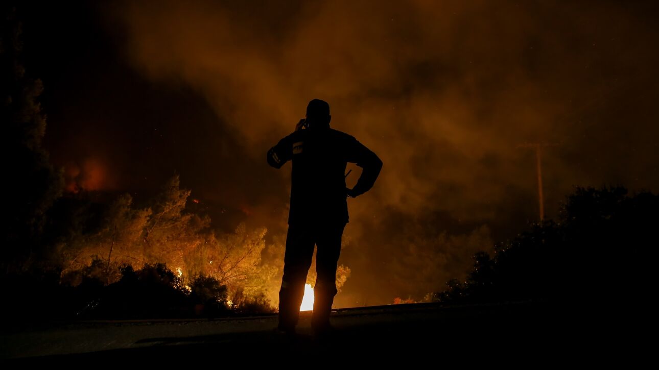 Ολονύχτια μάχη με τις φλόγες: Μάχη με το πύρινο μέτωπο στην Φωκίδα - Εκκενώθηκε η Βόρεια Ιτέα
