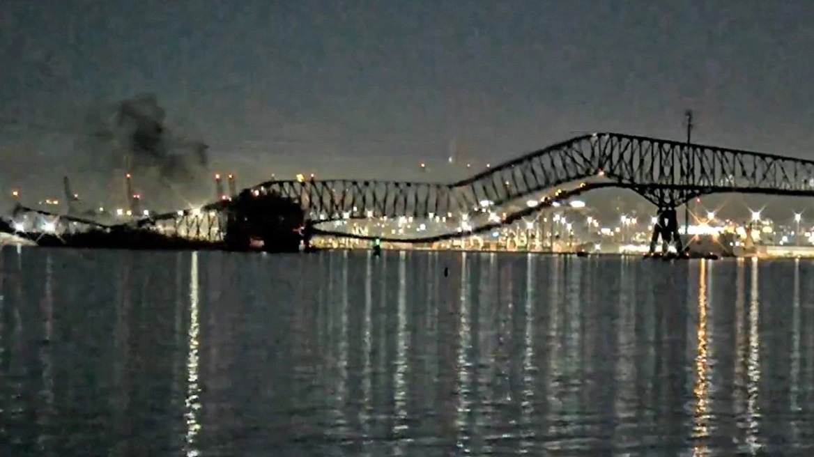 Κατάρρευση γέφυρας στη Βαλτιμόρη: Σε κατάσταση έκτακτης ανάγκης η πολιτεία Μέριλαντ