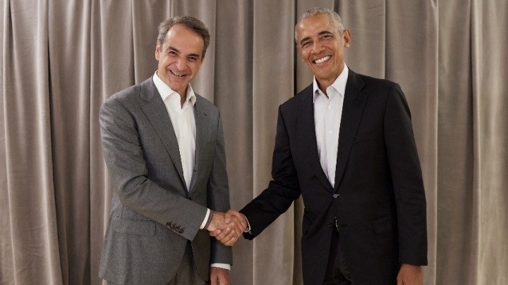 Ο Μπάρακ Ομπάμα στην Αθήνα - Η συνάντηση με Μητσοτάκη και η ξενάγηση στο Μουσείο της Ακρόπολης