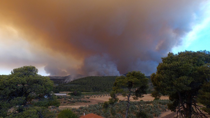 Στο έλεος της πυρκαγιάς η Εύβοια και η Ηλεία 